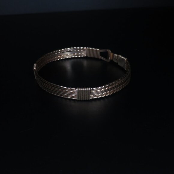 14K Gold Wire Bracelet - Picture 10 of 13